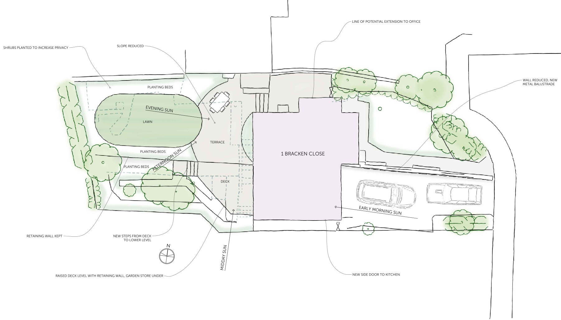 Site plan of house renovation